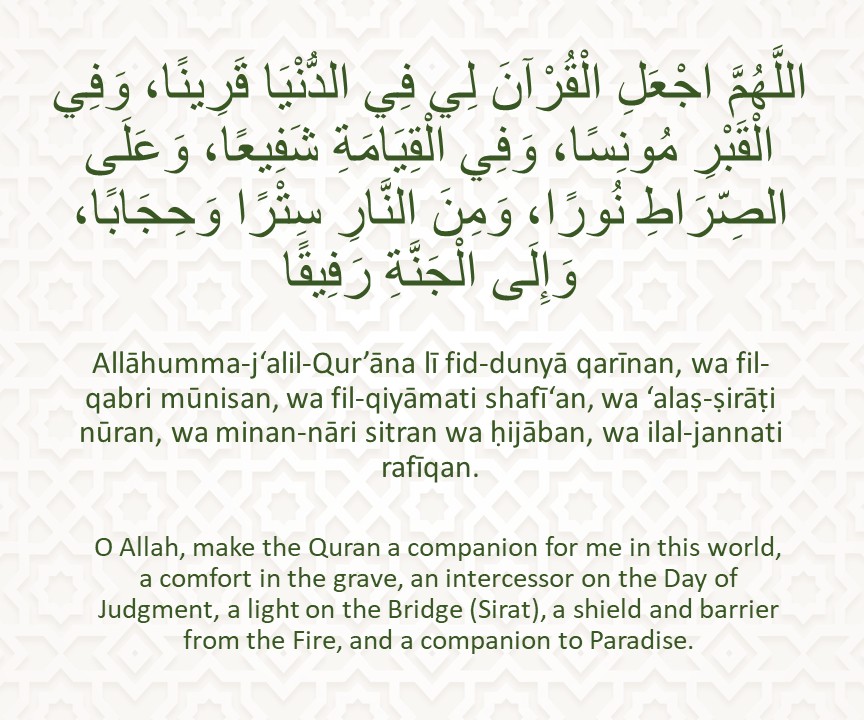 Duas After Completing the Quran